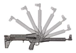 KelTec SUB-2000 G2 9mm Rifle 10rd M-LOK M&P Mags Adj Stock Blued Tan Finish - Image 3