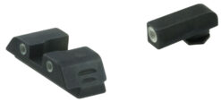 AmeriGlo GL5113 Classic Tritium Sight Set for Glock  Green Tritium White Outline Front Sight-Green Tritium White Outline Rear Sight