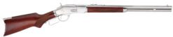 Taylors & Company 550232 1873  45 Colt (LC) Caliber with 10+1 Capacity, 20" Barrel, Silver Metal Finish & Walnut Fixed Pistol Grip Stock Right Hand (Full Size)