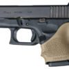 Hogue 18603 HandAll Beavertail Grip Sleeve Compatible w/Glock 26/27 Textured Flat Dark Earth Rubber