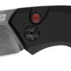 Kershaw 7100BW Launch 1 3.40" Folding Drop Point Plain Black Oxide Blackwash CPM 154 SS, Blade Black Aluminum Handle