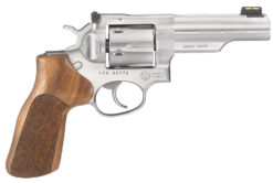 Ruger 1775 GP100 Match Champion 10mm Auto 6rd 4.20" Satin Stainless Half-Lug Barrel, Cylinder & Frame, Hogue Stippled Hardwood Grip, Transfer Bar Safety