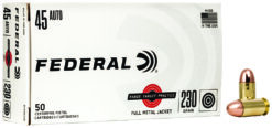 Federal RTP45230 Range & Target  45ACP 230gr Full Metal Jacket 50 Per Box/20 Case