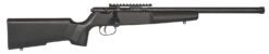 Savage Arms 13823 Rascal Target Youth 22 LR 1rd 16.12" Matte Black Threaded Barrel, Matte Black Picatinny Rail Carbon Steel Receiver, Matte Black Fixed Wood Stock, Right Hand