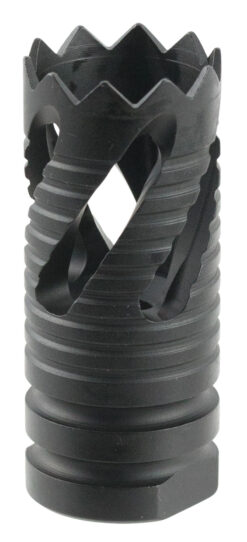 TacFire MZ1021 Thread Crown Muzzle Brake Black Oxide Steel with 1/2"-28 tpi Threads & 2.05" OAL for 5.56x45mm NATO AR-15