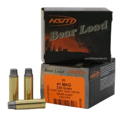 HSM 414N20 Bear Load  41 Rem Mag 230 gr Semi Wadcutter 20 Per Box/ 20 Case