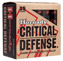 Hornady 90063 Critical Defense  32ACP 60gr Hornady Flex Tip eXpanding 25 Per Box/10 Case