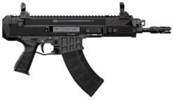 CZ-USA 91450 Bren 2 MS  5.56x45mm NATO 30+1 8.26" Black Cold Hammer Forged Barrel & Frame, Black Stippled Polymer Grips Right Hand