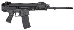 CZ-USA 91452 Bren 2 MS  5.56x45mm NATO Caliber with 14.17" Barrel, 30+1 Capacity, Overall Black Finish, Carbon Fiber Receiver, Ambi Mag Release, Stippled Black Polymer Grip Right Hand