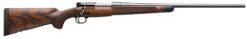 Winchester Repeating Arms 535239289 Model 70 Super Grade 6.5 Creedmoor Caliber with 4+1 Capacity, 22" Barrel, High Polished Blued Metal Finish & AAA French Walnut Stock Right Hand (Full Size)