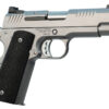 Ed Brown EVOKC9 1911 EVO KC9 9mm Luger 9+1 4" Barrel, Snakeskin Serrated Stainless Steel Bobtail Frame, Serrated Slide w/Recessed Slide Stop, Black G10 Grip