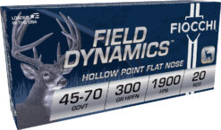 Fiocchi 4570B Field Dynamics  45-70Gov 300gr Hollow Point Flat Nose 20 Per Box/10 Case