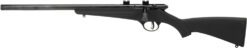 Savage Arms 13841 Rascal FLV-SR Youth 22 LR 1rd 16.12" Matte Blued Heavy Barrel, Matte Blued Carbon Steel Receiver, Black Synthetic Stock, Left Hand