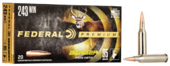 Federal P243BCH1 Premium  243Win 95gr Berger Hybrid Hunter 20 Per Box/10 Case