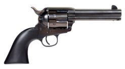 Taylors & Company 555161D Devil Anse  45 Colt (LC) 6rd 4.75" Blued Cylinder & Barrel Color Case Hardened Steel Frame Matte Black Wood Grip (Taylor Tuned)