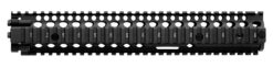 Daniel Defense 0100408001006 M4A1 RIS II Handguard 12.25" 2-Piece, Free-Floating Style Made of 6061-T6 Aluminum with Black Anodized Finish & Picatinny Rail for AR-15