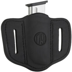 1791 Gunleather MAG11SBLA MAG1.1 Single Mag Holster Stealth Black Leather Belt Slide Compatible w/ Single Stack Ambidextrous