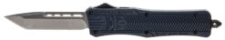 CobraTec Knives MNYCTK1MTNS CTK-1  Medium 3" OTF Tanto Plain D2 Steel Blade/NYPD Blue Aluminum Handle Features Glass Breaker Includes Pocket Clip