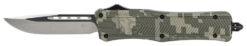 CobraTec Knives MADCCTK1MDNS CTK-1  Medium 3" OTF Drop Point Plain D2 Steel Blade/Army DigiCamo Aluminum Handle Features Glass Breaker Includes Pocket Clip