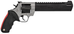 Taurus 2357085RH Raging Hunter  357 Mag 7rd 8.38" Matte Black Oxide Cylinder & Barrel Matte Stainless Steel Frame Black Rubber with Integrated Red Cushion Insert Grip