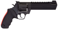 Taurus 2454061RH Raging Hunter  454 Casull 5rd 6.75" Matte Black Oxide Steel Black Rubber with Integrated Red Cushion Insert Grip
