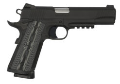 Colt Mfg O1082RGCCU CCU Rail Government 9mm Luger 9+1 5" National Match Barrel, Matte Black DLC Serrated Stainless Steel Slide & Frame w/Picatinny Rail, Black Scalloped G10 Grip, Ambidextrous
