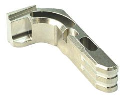 Cross Armory CRGMCSV Mag Catch  Extended Glock Gen1-3/P80 Silver Anodized Aluminum