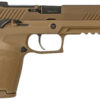 Sig Sauer 320F9M17MSMA P320 M17 *MA Compliant 9mm Luger Caliber with 4.70" Barrel, 10+1 Capacity, Overall Coyote PVD Finish Stainless Steel, Picatinny Rail Frame, Serrated Slide & Polymer Grip