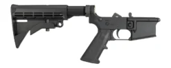 ONE HORSE OH-15 COMPLETE LOWER RECEIVER, MILSPEC BUFFER TUBE, M4 6 POSITION STOCK