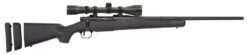 Mossberg 28094 Patriot Super Bantam Youth 350 Legend 4+1 22" Matte Blued Fluted Steel Barrel & Receiver, Black Synthetic Stock,  3-9x40mm Duplex Scope