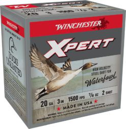 Winchester Ammo WEX2032 Super X Xpert High Velocity 20Gauge 3" 7/8oz 2Shot 25 Per Box/10 Case