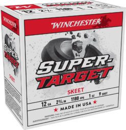 Winchester Ammo TRGTL129 Super-Target Xtra-Lite 12Gauge 2.75" 1oz 9Shot 25 Per Box/10 Case