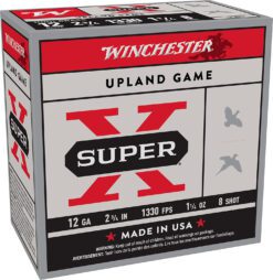 Winchester Ammo X128 Super X Heavy Game Load High Brass 12Gauge 2.75" 1 1/4oz 8Shot 25 Per Box/10 Case