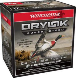 Winchester Ammo XSM12L2 Drylok Super Steel Magnum 12Gauge 3.50" 1 9/16oz 2Shot 25 Per Box/10 Case