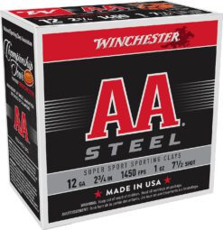 Winchester Ammo AASCL12S7 AA Super Sport Sporting Clay 12Gauge 2.75" 1oz 7.5Shot 25 Per Box/10 Case