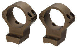 Browning 12541 X-Bolt Scope Mount System X-Lock Burnt Bronze Cerakote Aluminum 34mm Tube, Medium Rings