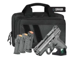 SMITH & WESSON M&P 9 SHIELD X BUNDLE MS PISTOL 3.6" SAVIOR BAG, VIRIDIAN RFX11, 3-13RD, 1-15RD MAG