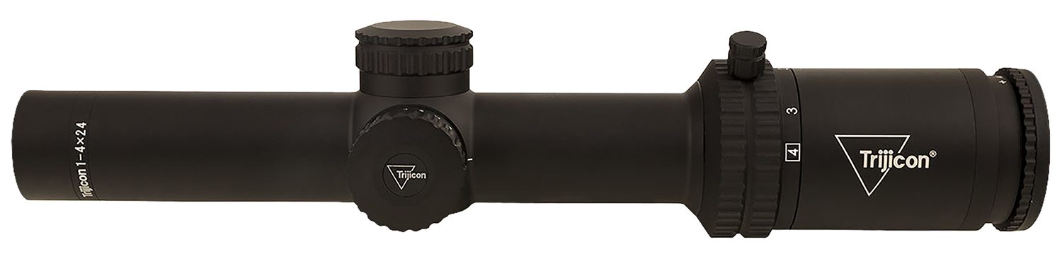 Trijicon 2900012 Credo Matte Black 1-4x24mm 30mm Tube LED Illuminated Green MRAD Ranging Reticle