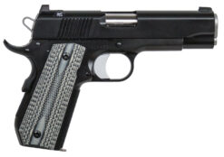 Dan Wesson 01826 V-Bob  45 ACP 8+1 4.25" Stainless Match Grade Barrel, Black Duty Serrated Stainless Steel Slide & Frame w/Beavertail, Black/Gray G10 Grip, Ambidextrous