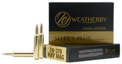 Weatherby H303220ELDX Select Plus  30-378WthbyMag 220gr Hornady ELD X 20 Per Box/10 Case