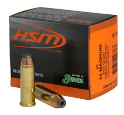 HSM 44M18N20 Pro Pistol  44 Rem Mag 240 gr Jacketed Hollow Cavity 20 Per Box/ 20 Case