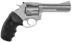Charter Arms 74442 Bulldog Target Large 44 Special, 5 Shot 4.20" Matte Stainless Steel Barrel, Cylinder & Frame w/Black Finger Grooved Rubber Grip