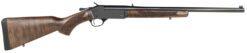 Henry H015450 Single Shot  450 Bushmaster Caliber with 1rd Capacity, 22" Barrel, Overall Blued Metal Finish & American Walnut Stock, Right Hand (Full Size)