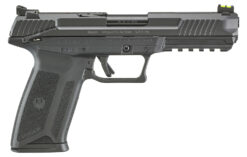 Ruger 16401 Ruger-5.7  5.7x28mm 4.94" Barrel 20+1, Black Polymer Frame With Picatinny Acc. Rail, Drilled & Tapped Lightening Cut Steel Slide, Ambidextrous Safety, Optics Ready
