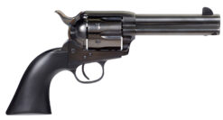 Taylors & Company 555162 Devil Anse  357 Mag Caliber with 4.75" Blued Finish Barrel, 6rd Capacity Blued Finish Cylinder, Color Case Hardened Finish Steel Frame & Matte Black Wood Grip