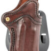 1791 Gunleather ORPDH1SBRR BH1 Optic Ready Size 01 OWB Style made of Leather with Signature Brown Finish, Adjustable Cant & Paddle Mount Type fits 4-5" Barrel 1911 for Right Hand