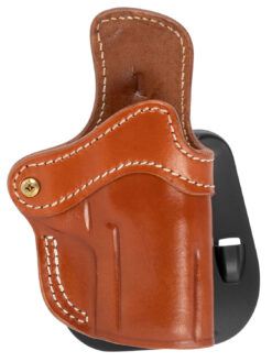 1791 Gunleather ORPDH24SCBRR BH2.4S Optic Ready OWB 2.4S Classic Brown Leather Paddle Fits FN 509/H&K VP9SK