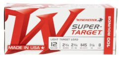 Winchester Ammo TRGT128VP Super-Target Light Target Value Pack 12 Gauge 2.75" 1 1/8oz 8 Shot 100/Box
