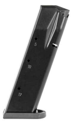Mec-Gar MGWIT9SFAFC Tanfoglio 17rd 9mm Luger, Fits Tanfoglio Witness Sm Frame Blued w/Anti-Friction Coating Carbon Steel