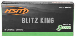 HSM 2225020N Varmint  22-250 Rem 55 gr Sierra BlitzKing 20 Per Box/ 25 Case